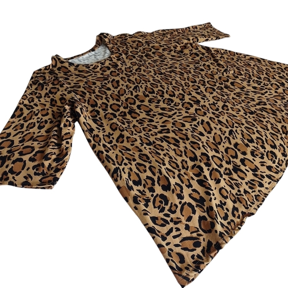 Jessica London Women's Plus Size Swing Leopard Print Top Blouse Size 26/28 - Picture 7 of 10